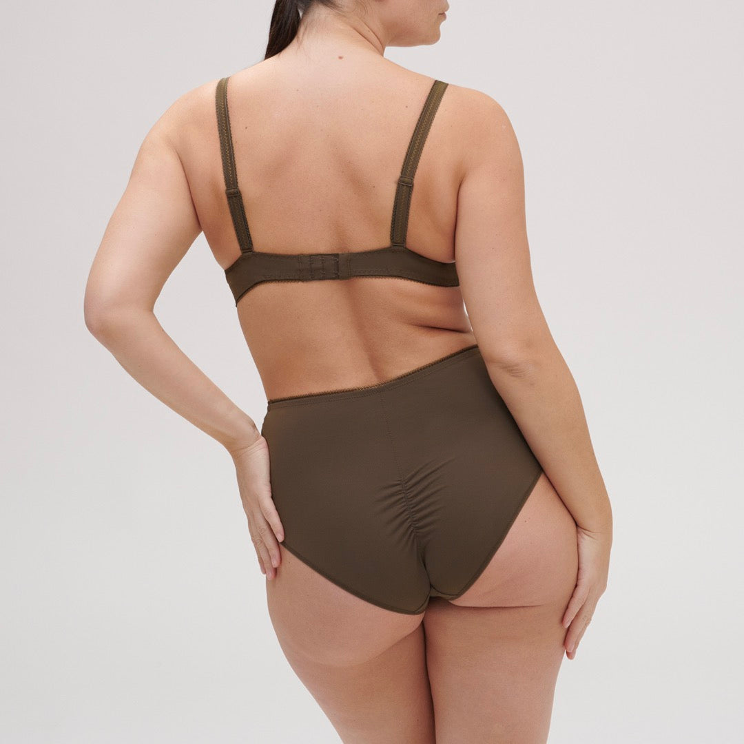 Amazone High-Waisted Briefs - Green
