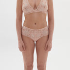 Shorty de Encaje Festive - Rosa