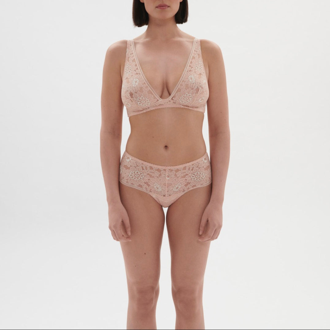 Shorty de Encaje Festive - Rosa