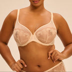 Soutien-Gorge Armature Décolleté Plongeant Allure - Beige Chic