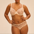 Soutien-Gorge Armature Décolleté Plongeant Allure - Beige Chic