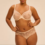 Soutien-Gorge Armature Décolleté Plongeant Allure - Beige Chic