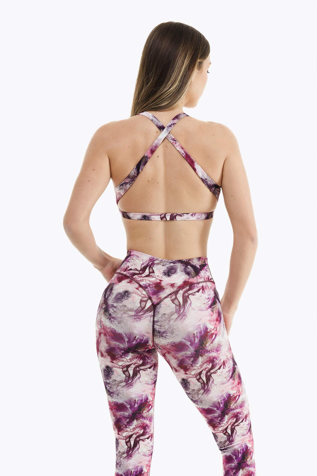 Reggiseno sportivo Twist - Pink Blossom