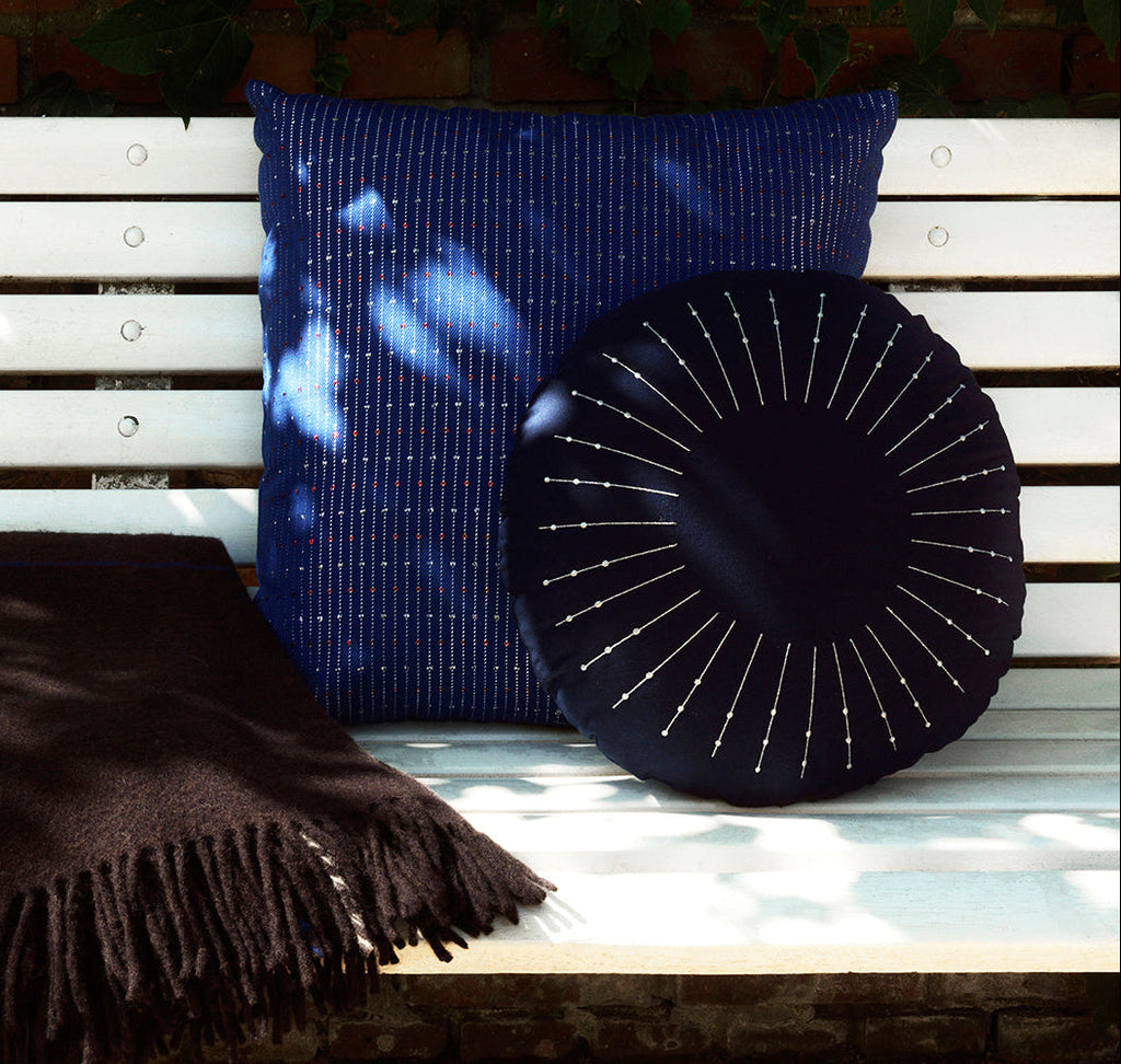 Cushion - String of Lights - 40 cm - Midnight Blue
