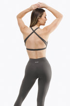 Reggiseno sportivo Twist - Smoke