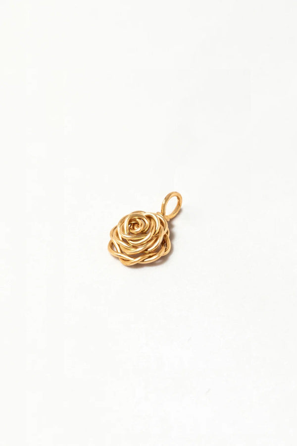 Kleiner Anhänger Rosa – Gold