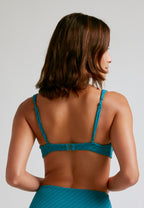 Petrol Balconette Bikini Top - Green