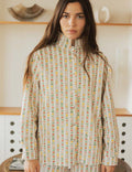 Ecrufarbene Blumenjacke Denvy