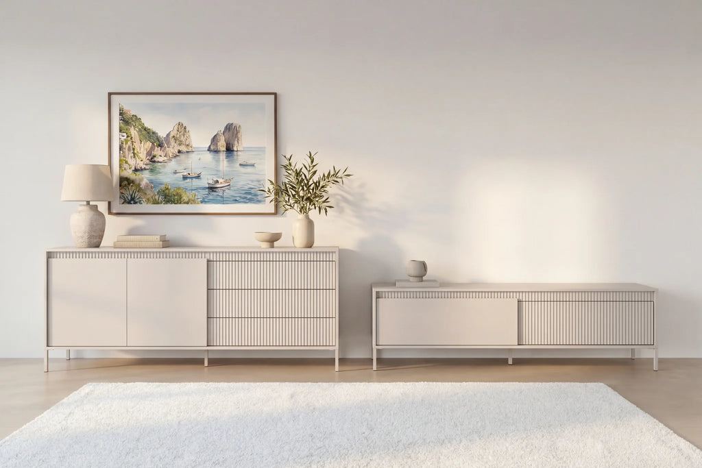 Alina - Conjunto de aparador y mueble de TV