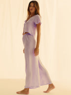 Pantalón Lila Sedoso