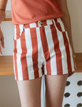 Short À Rayures Terracotta Kevy
