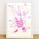 Bunny - Affiche Phosphorescente