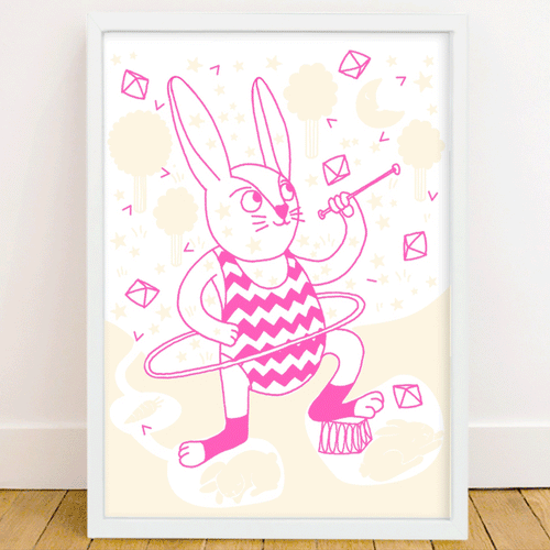 Bunny - Affiche Phosphorescente