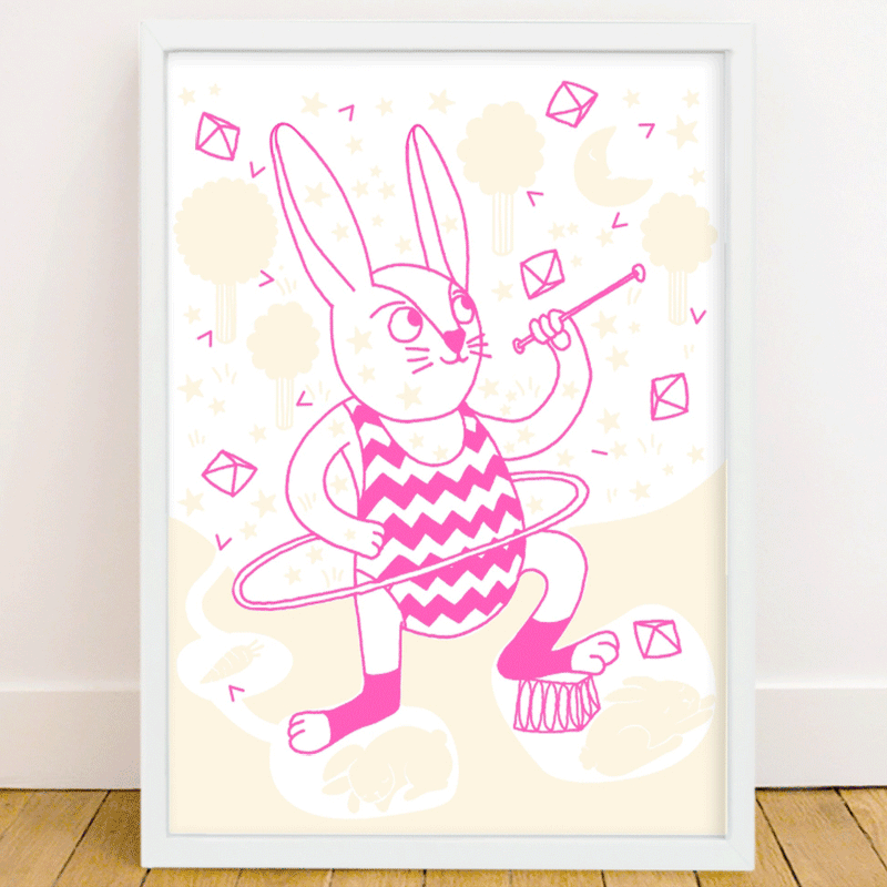 Bunny - Affiche Phosphorescente