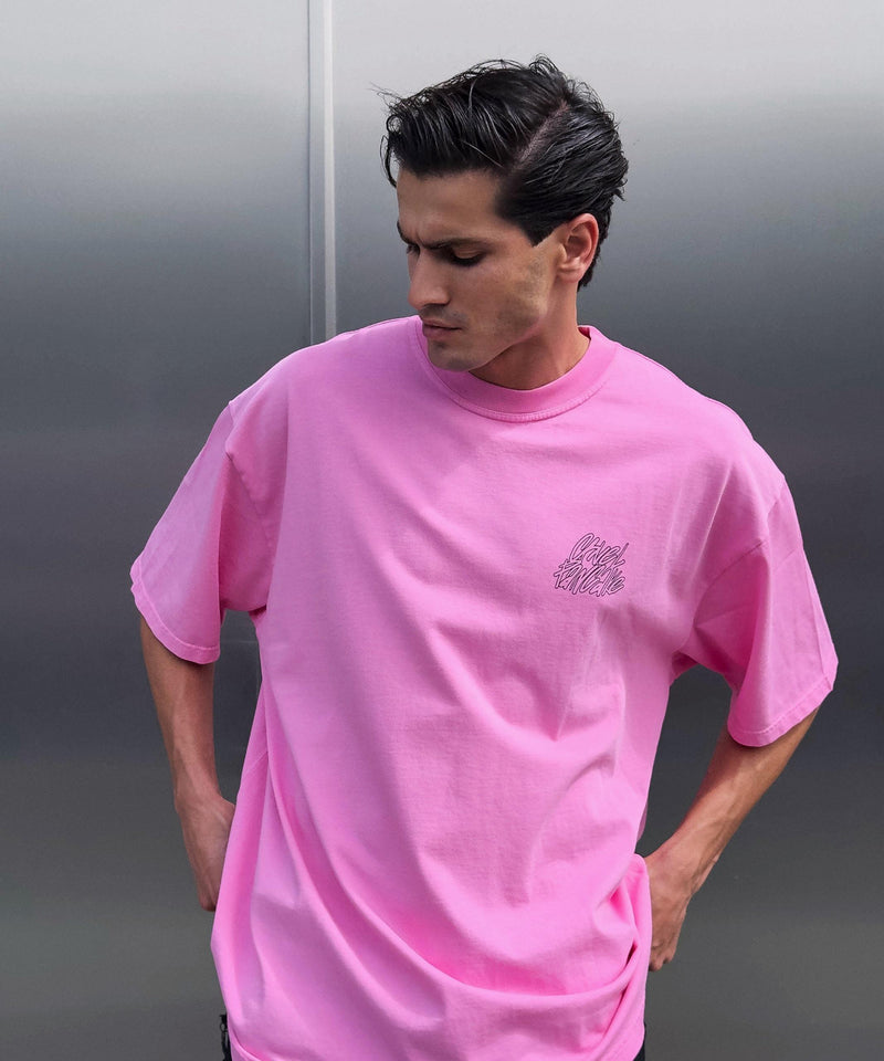 T-Shirt Washed Lmsn - Pink