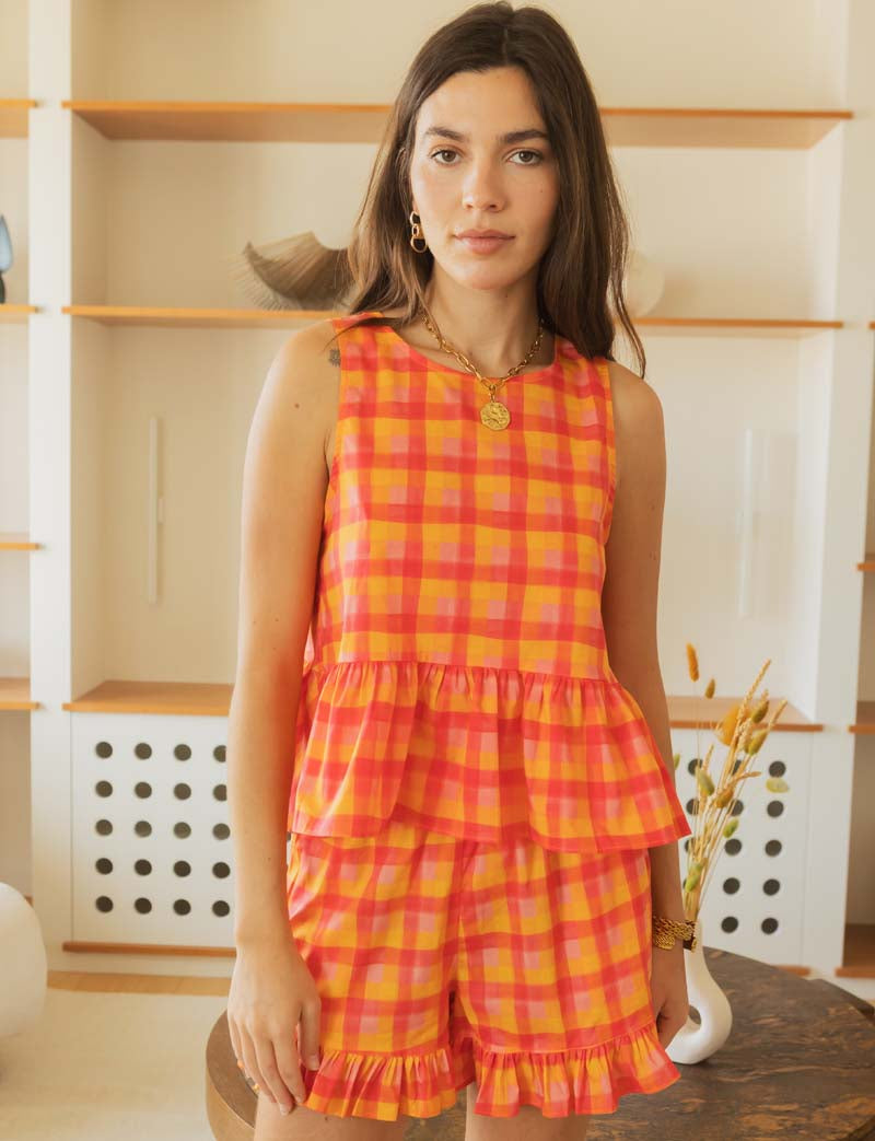 Short Vichy Multi Tiska