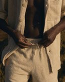 Short Éponge Coton Bio - Beige - Homme