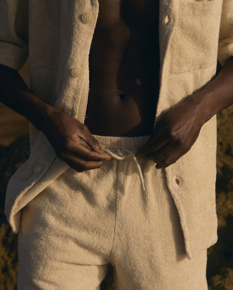 Short Éponge Coton Bio - Beige - Homme