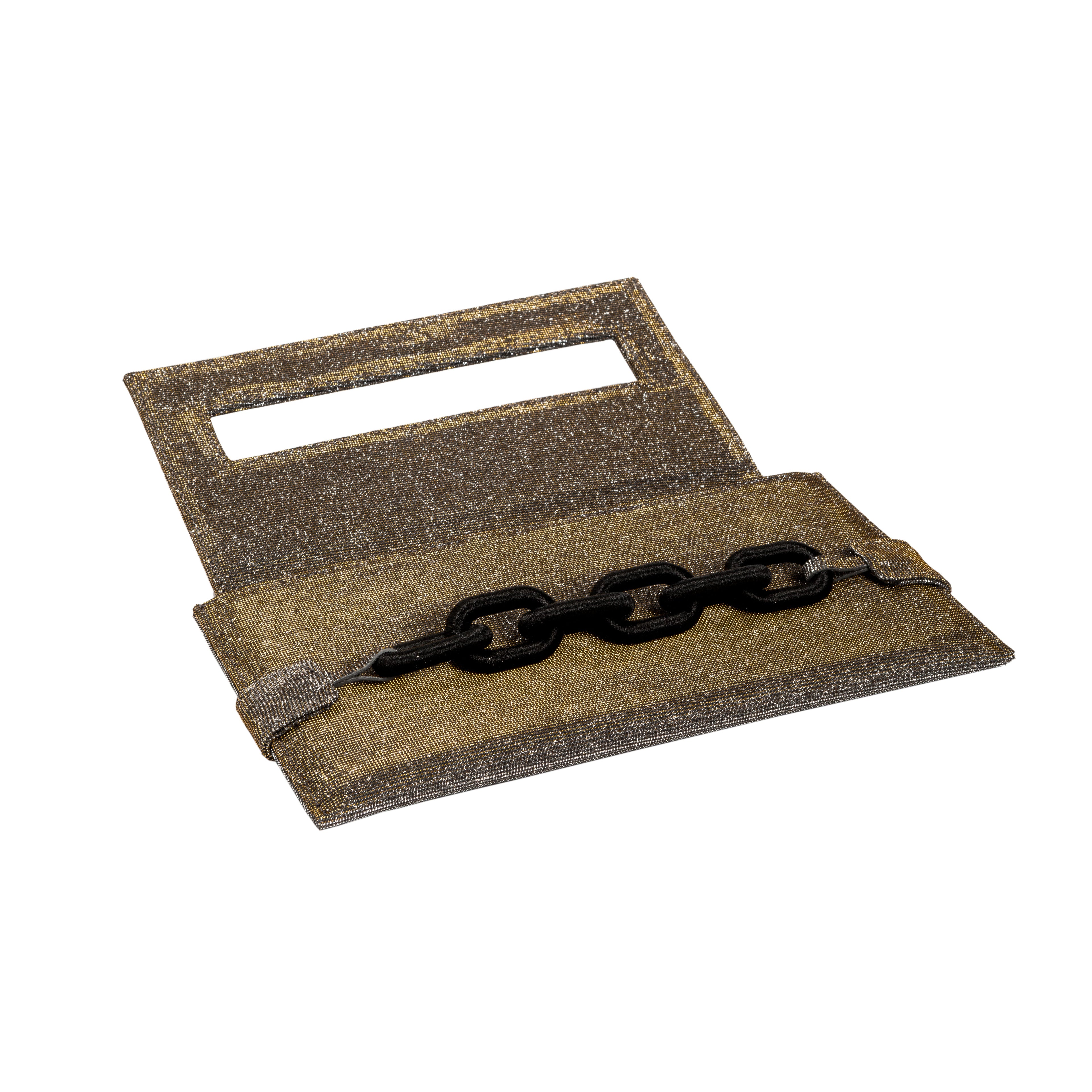 Catena Black Gold Envelope Clutch