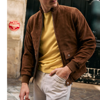 Fursac - Blouson En Daim - Cognac