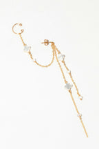 Bijou D'Oreille Swan Étoile - Nacre