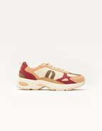 Baskets Basses Maé - Pêche Kaki Beige - Femme