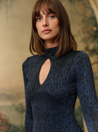 Robe Sparkle Blue Mini Lurex