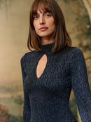 Robe Sparkle Blue Mini Lurex