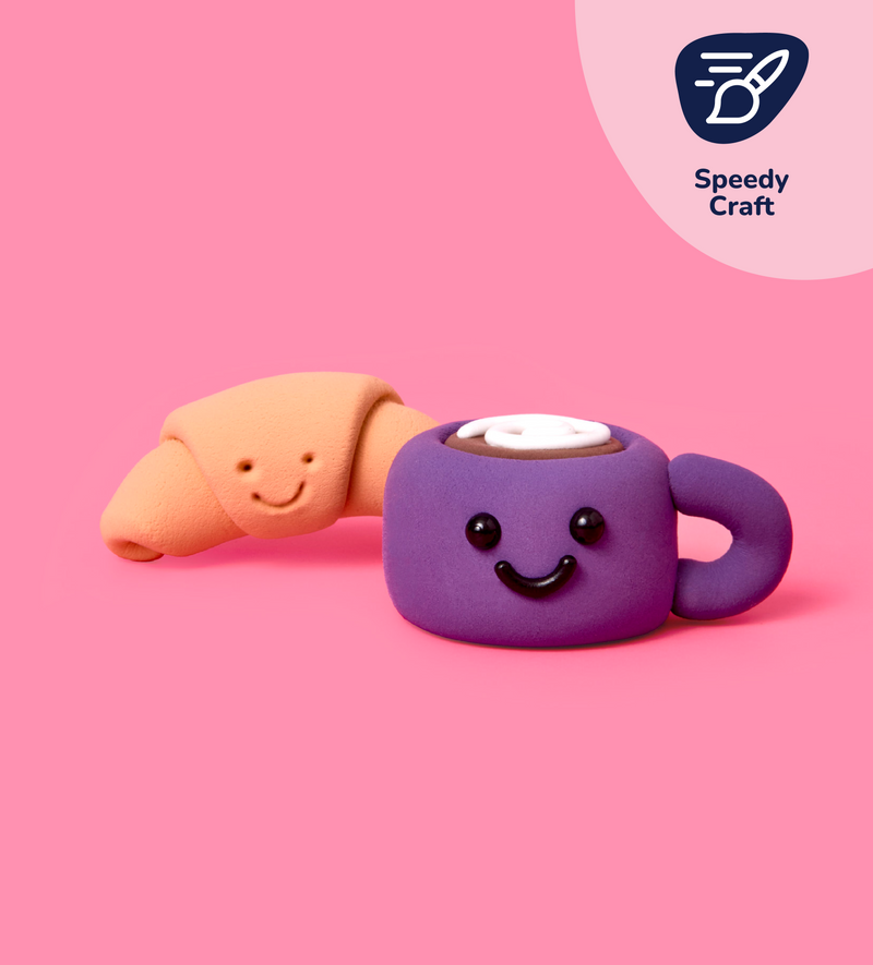 Foam Dough Collectibles: Tiny Yums - Coffee & Croissant