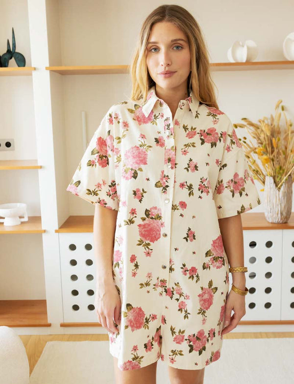 Combishort Écrue & Fleurs Marley