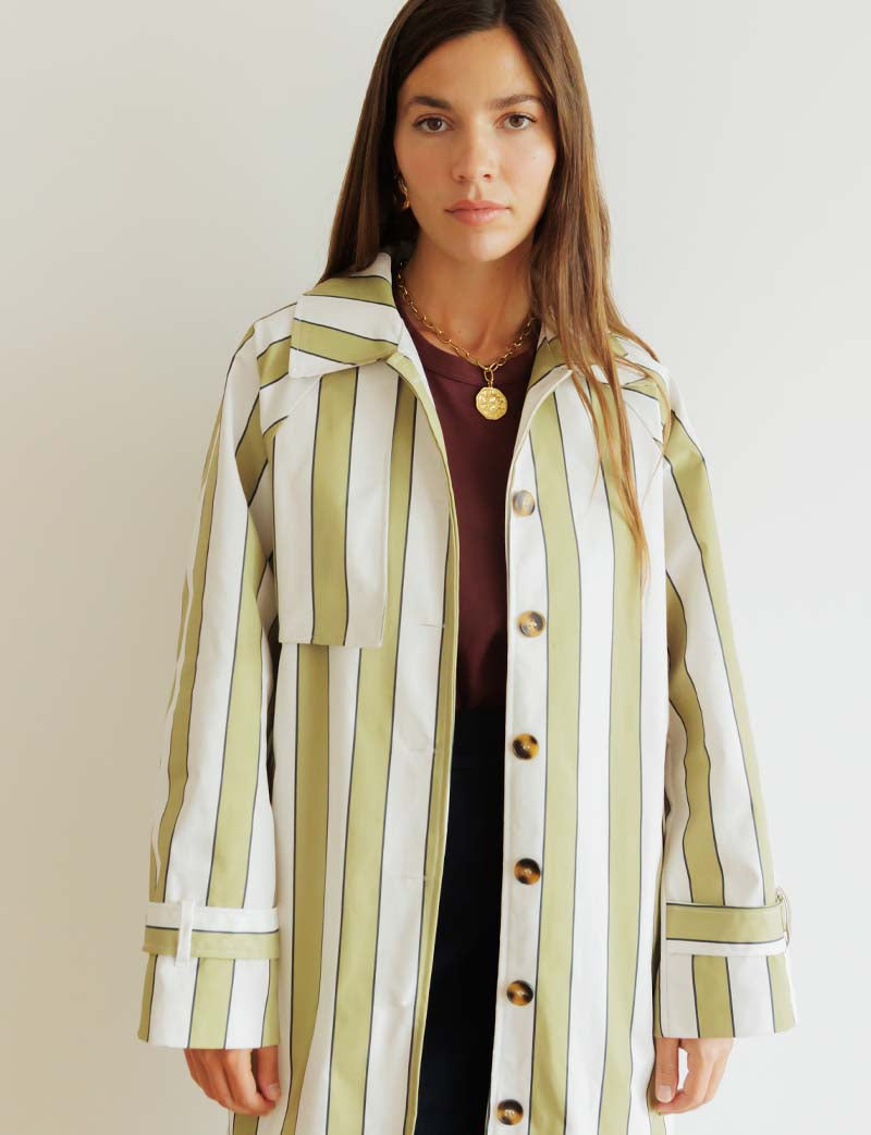Trenchcoat Pistasch & Benvit Jolly