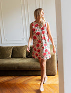 Robe Rose Fleurie Rini