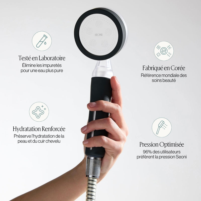 Pommeau de Douche Filtrant + 1 Filtre (2 Mois de Filtration)