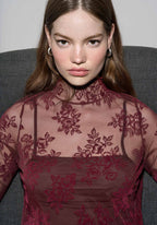 Patricia Dress Hot Wine