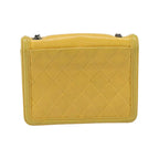 Chanel Boy Brick Flap mini leather pouch - Yellow