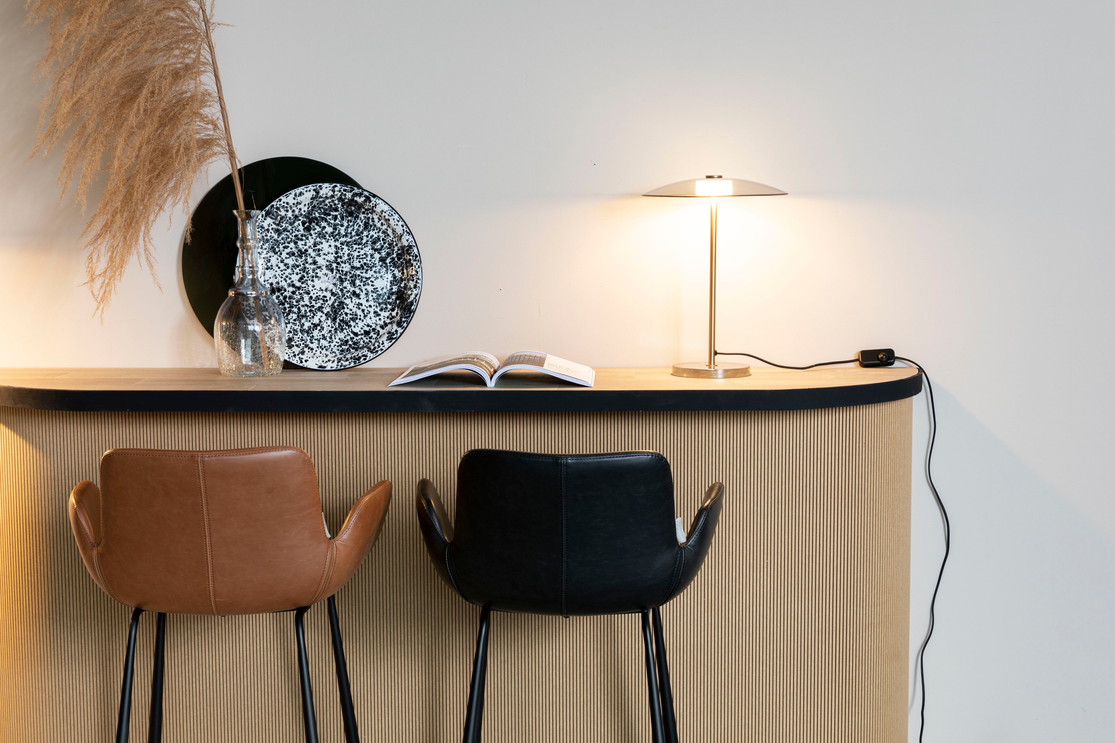 Float - Lampe De Table - Verre - Doré
