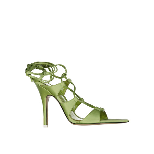 Sandales - The Attico Reneè Satin - Green