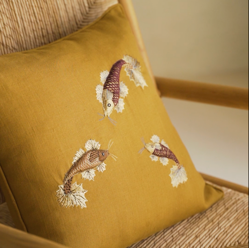 Coussin - Ocean Nest - Ocre