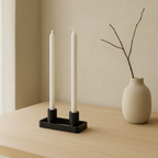 Prism 2-Candle Chandelier - Black