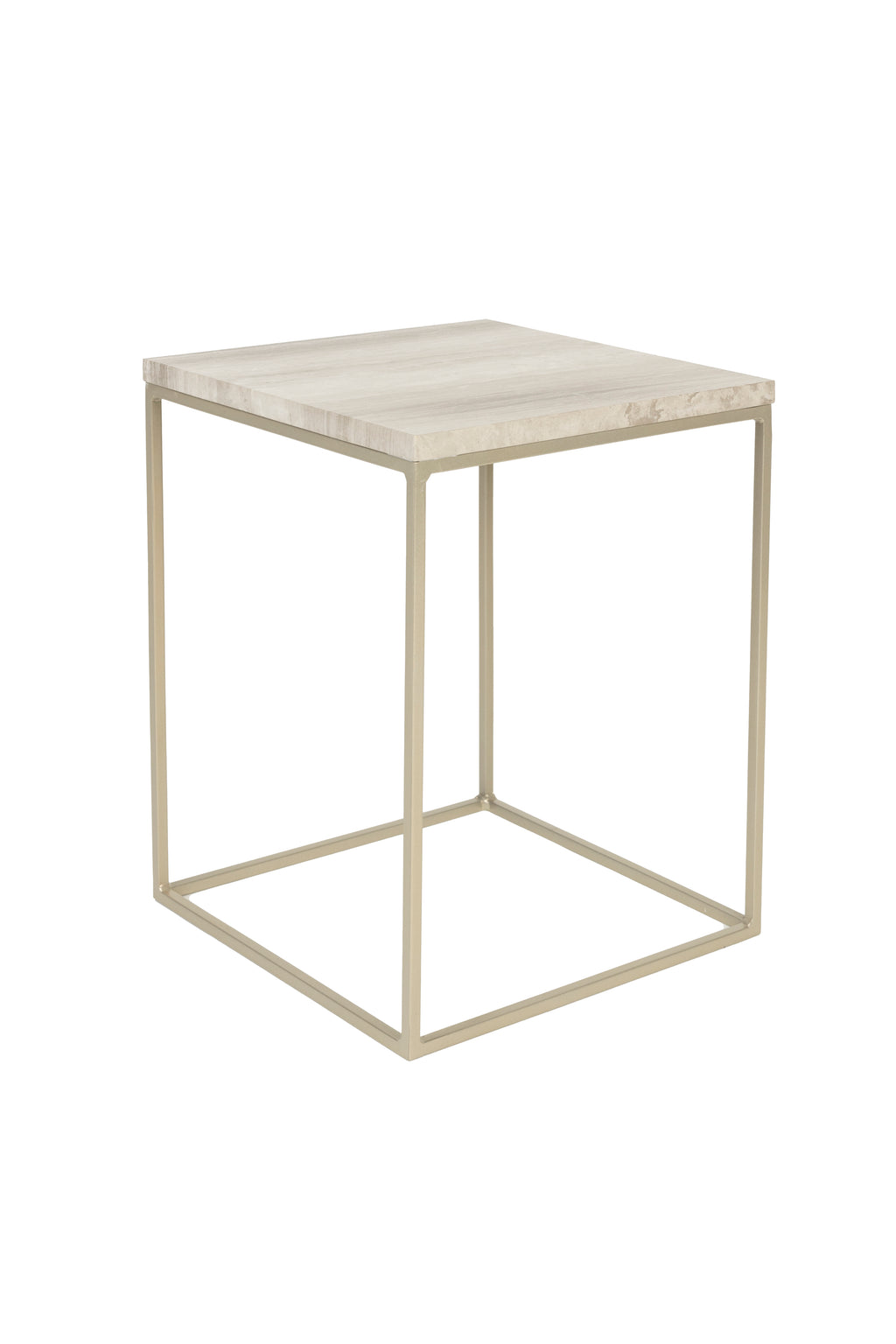 Stray - Side Table - Solid Marble - Gray Marble