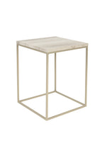 Stray - Side Table - Solid Marble - Gray Marble