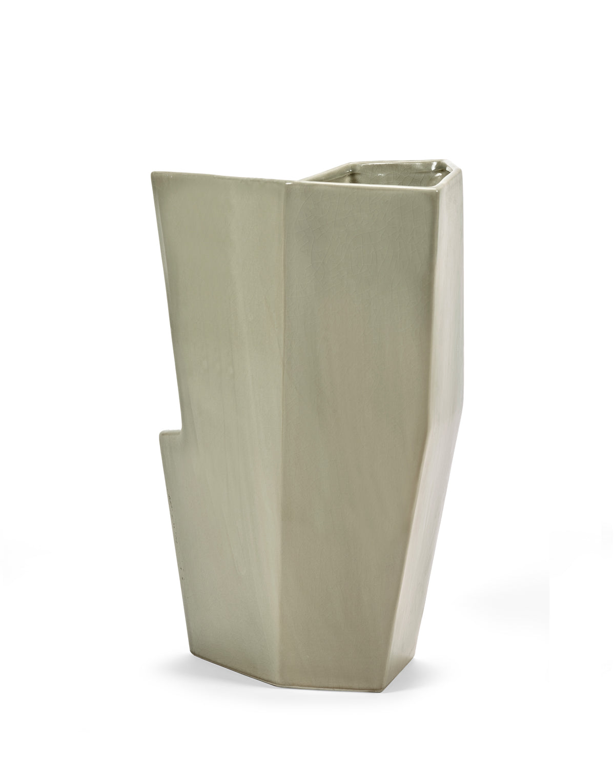 Sculptural Confluence Part 1 Bebop - Vase °6 - Grès - Vert Clair