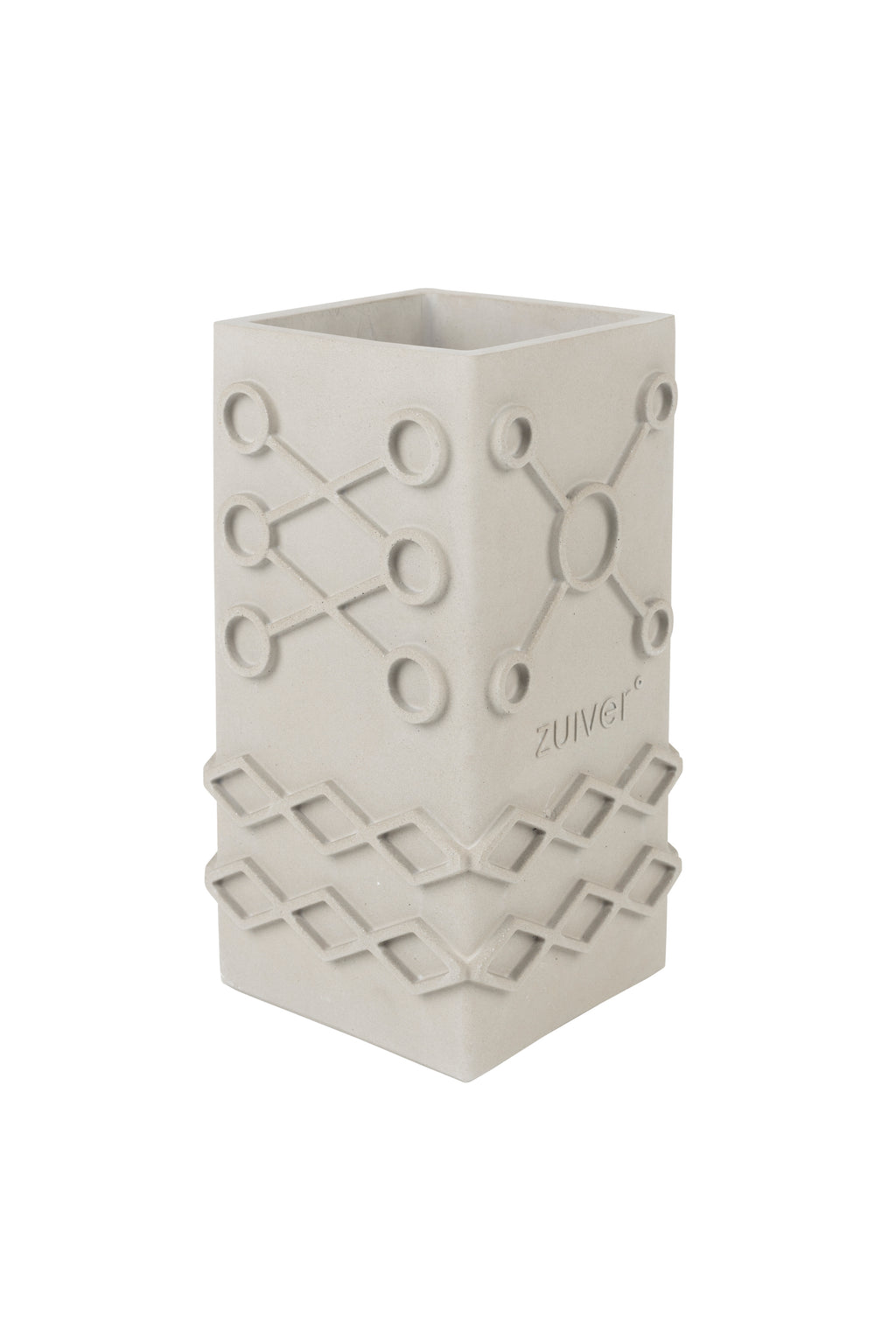 Graphic Carré - Vase - Concrete - Gray