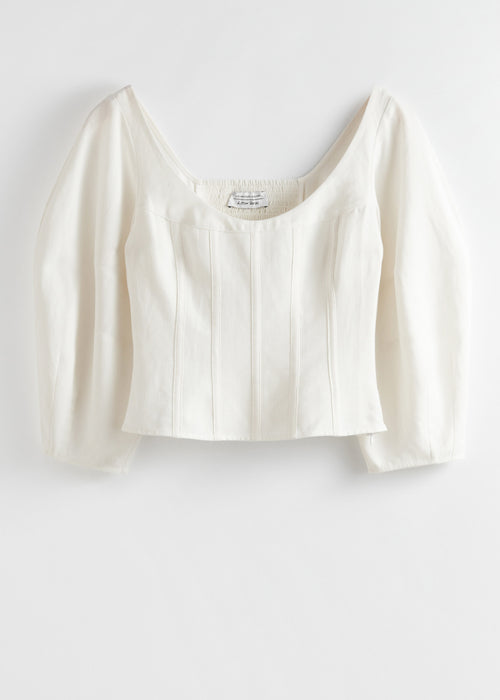Blusa La Clare - Blanco - Mujer