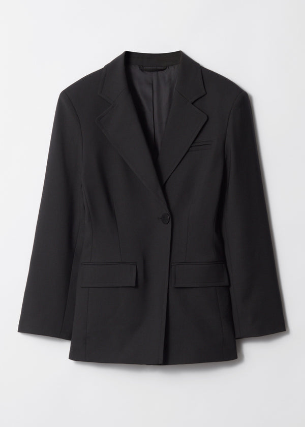 Pa Jill Solid Blazer - Black