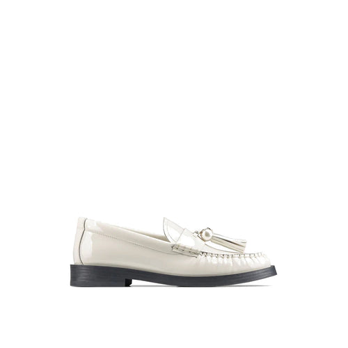 Mocassins - Jimmy Choo Addie Pearl Leather - Cream
