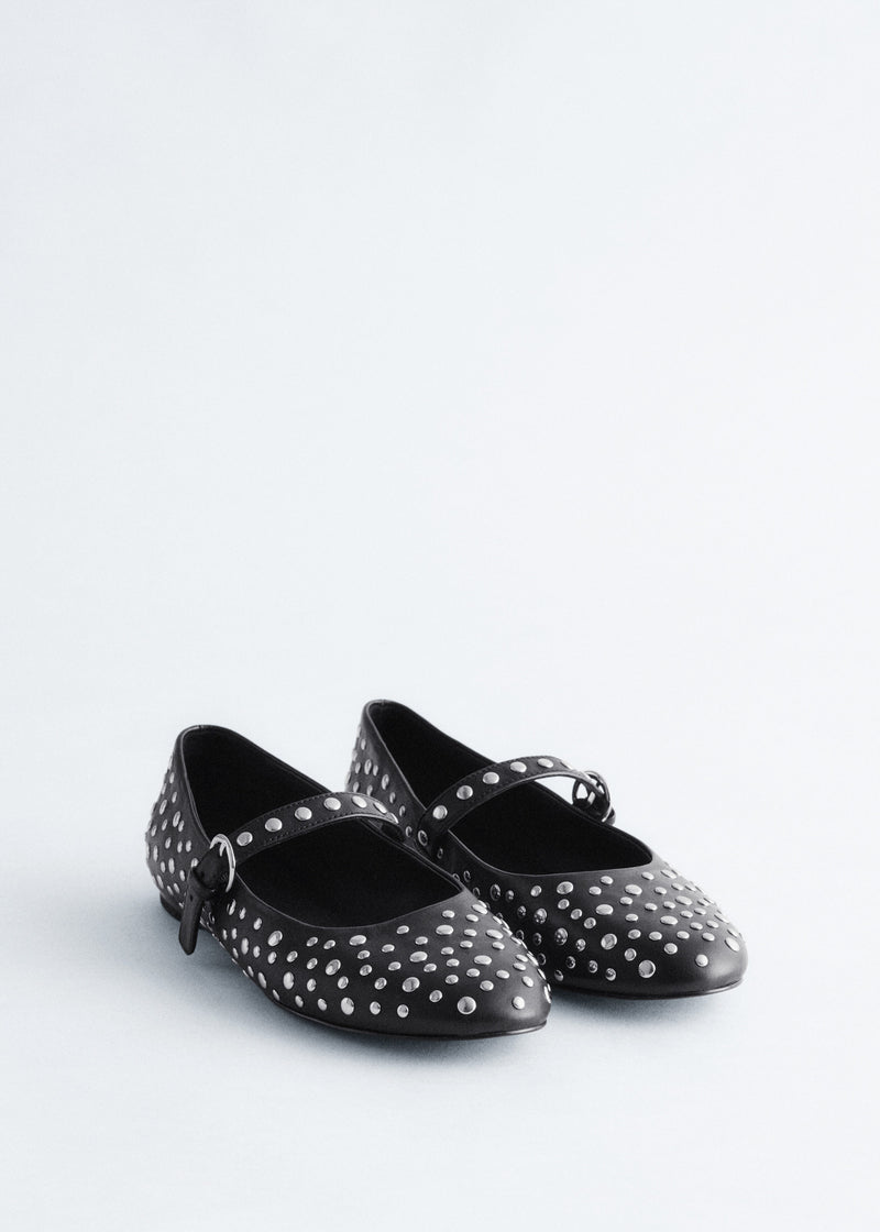 Zapatos Lea Deco Bailarina - Negro - Mujer