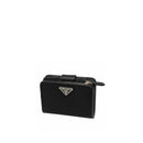 Prada Nylon And Leather Wallet - Women - Black