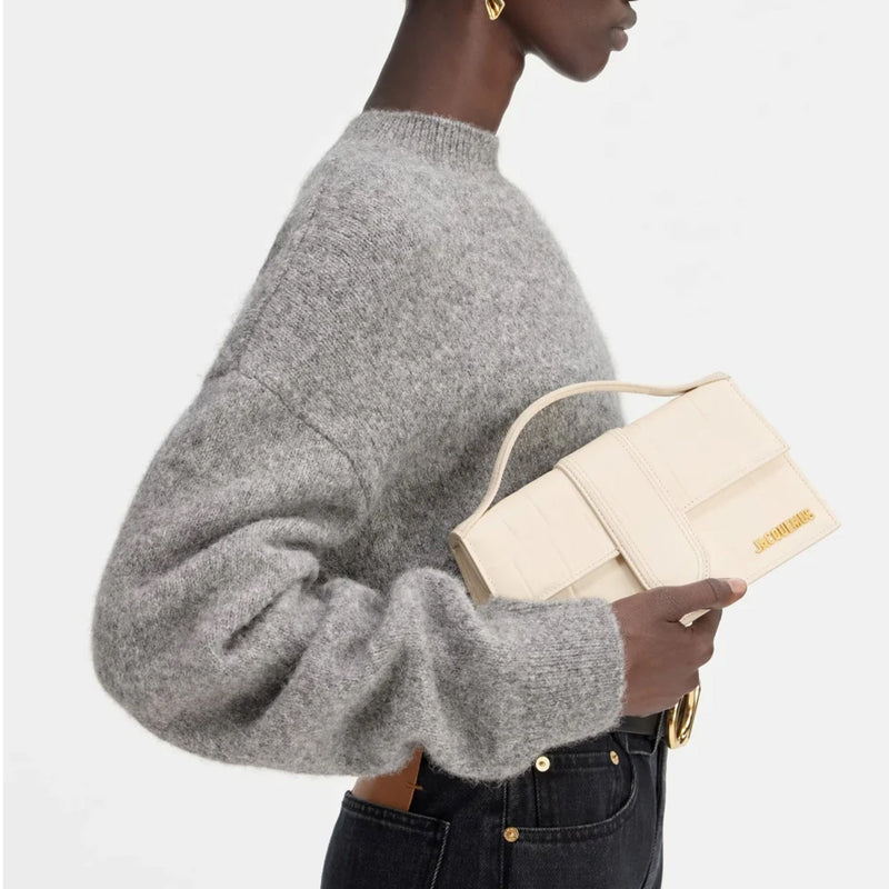 Sac Jacquemus Le Grand Bambino - Femme - Cream