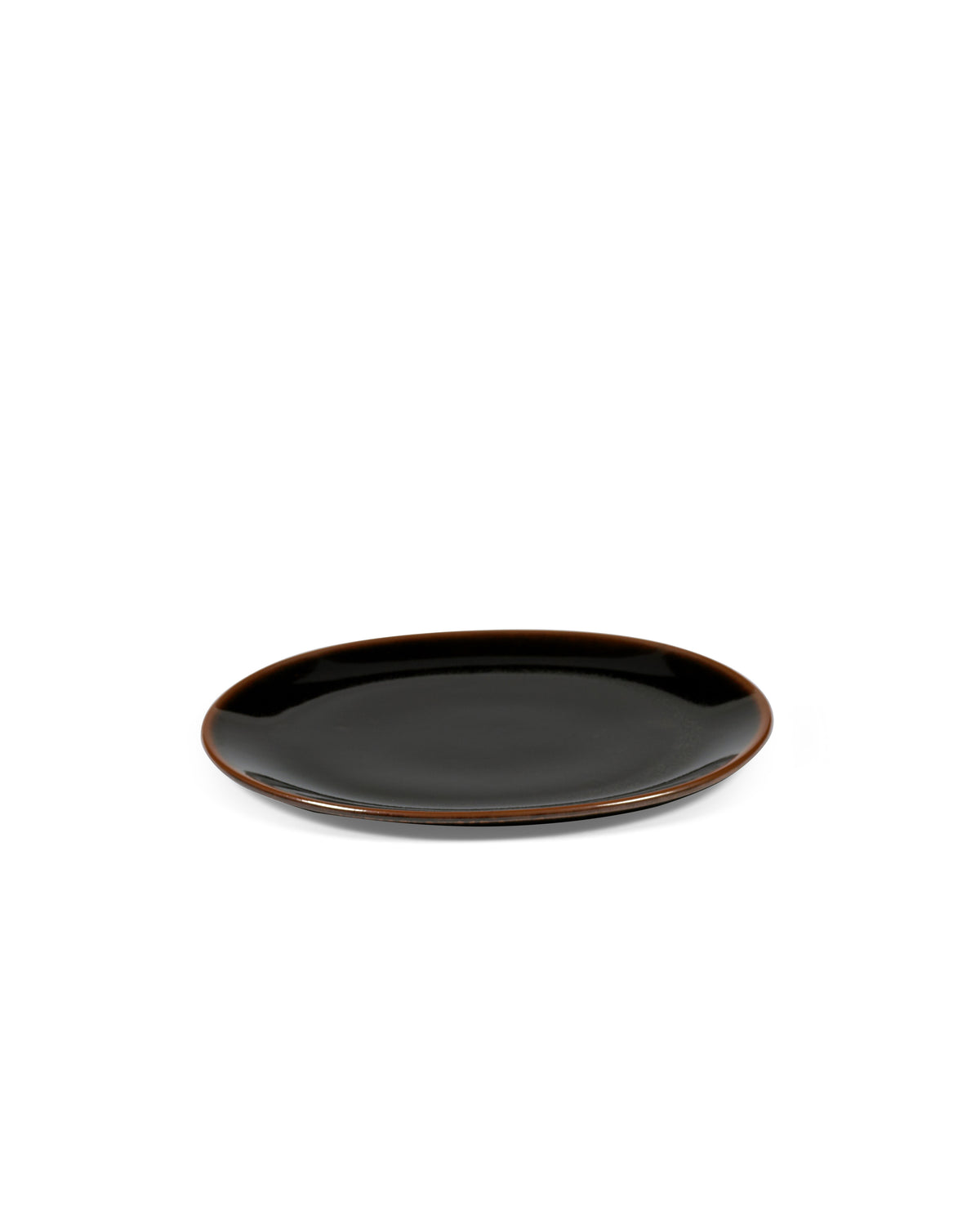 Out Of Lines - Lot De 2 Assiettes - L - Grès - Noir Brun